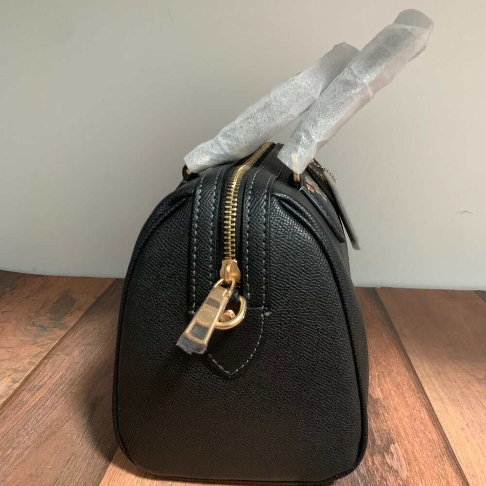 Luxury Coach Rowan Boston Bag, Jet Black Finish - Picture 4 of 4